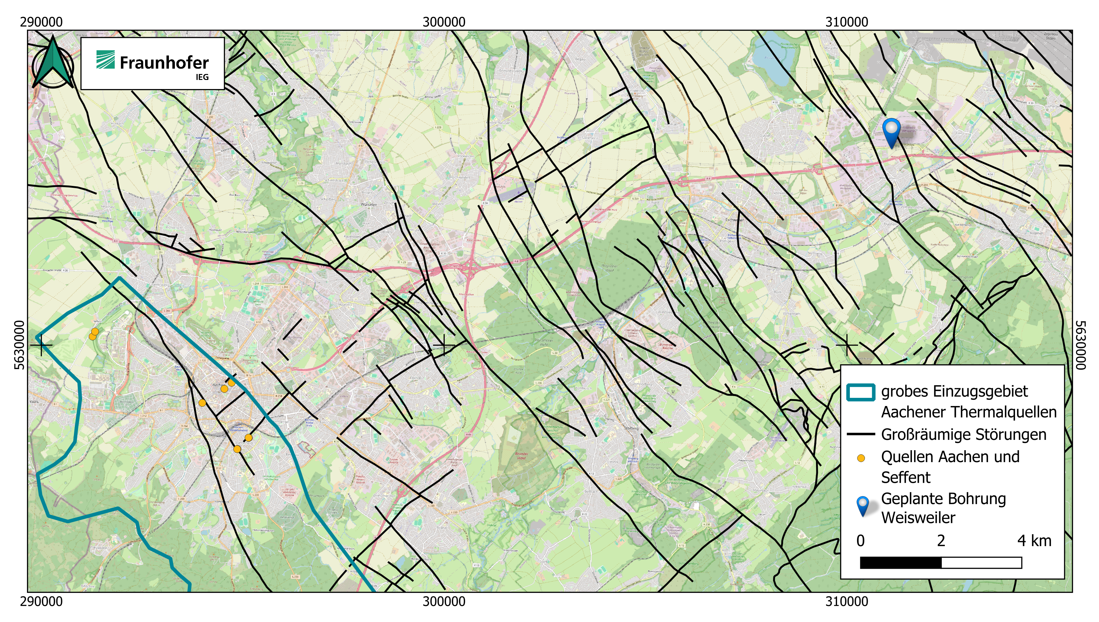 Aachener Thermalquellen und geplante Bohrung in Weisweiler